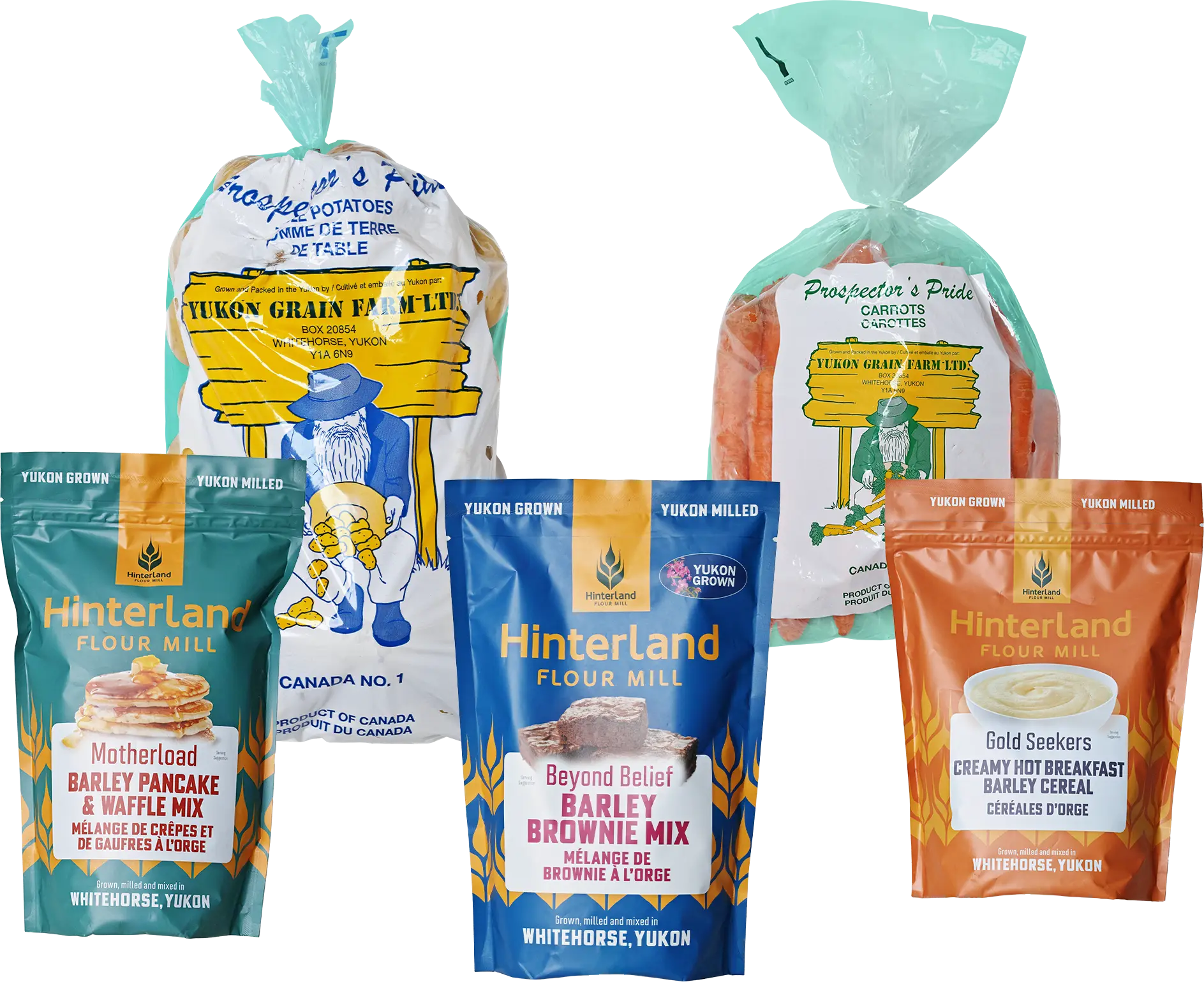 From the Ground Up food bundle — Yukon-grown vegetables and barley products